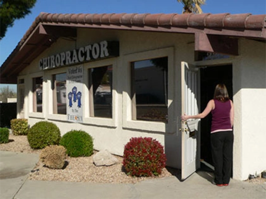 Chiropractic Barstow CA Patient Entering Office